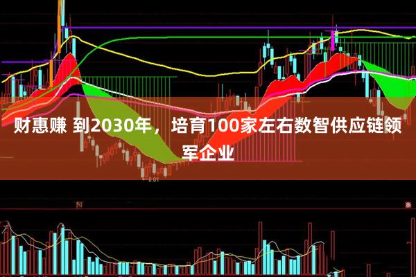 财惠赚 到2030年，培育100家左右数智供应链领军企业